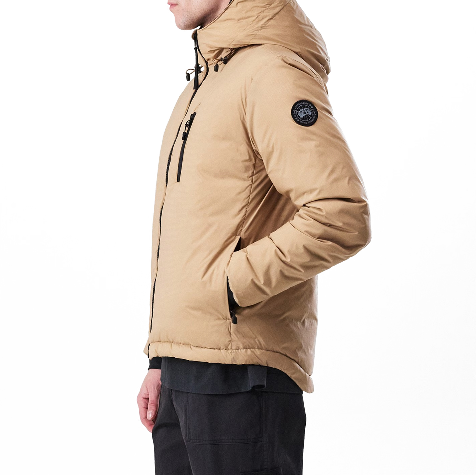 Men's Nylon Lodge Down Jacket - Packable, DWR-Coated Nylon