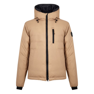 Men's Nylon Lodge Down Jacket - Packable, DWR-Coated Nylon