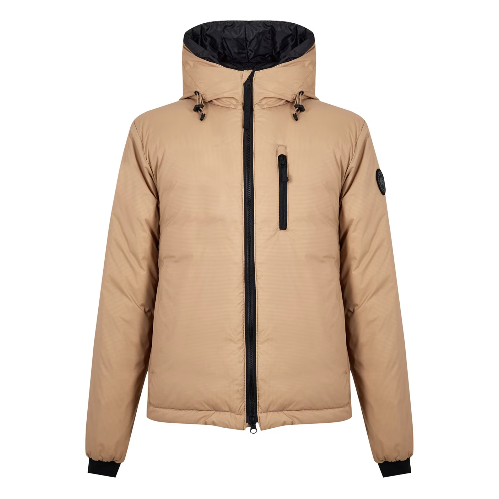 Men's Nylon Lodge Down Jacket - Packable, DWR-Coated Nylon