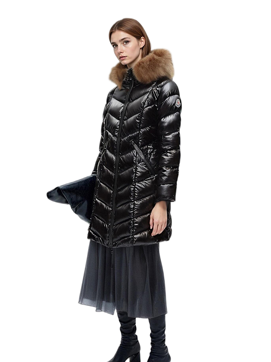 Women’s Fulmarus Faux Fur Hooded Long Down Jacket