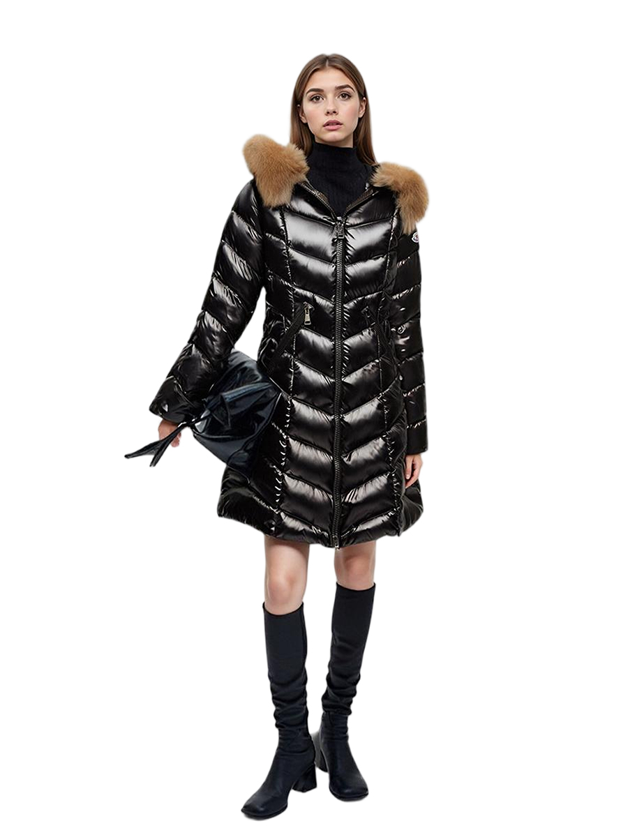 Women’s Fulmarus Faux Fur Hooded Long Down Jacket