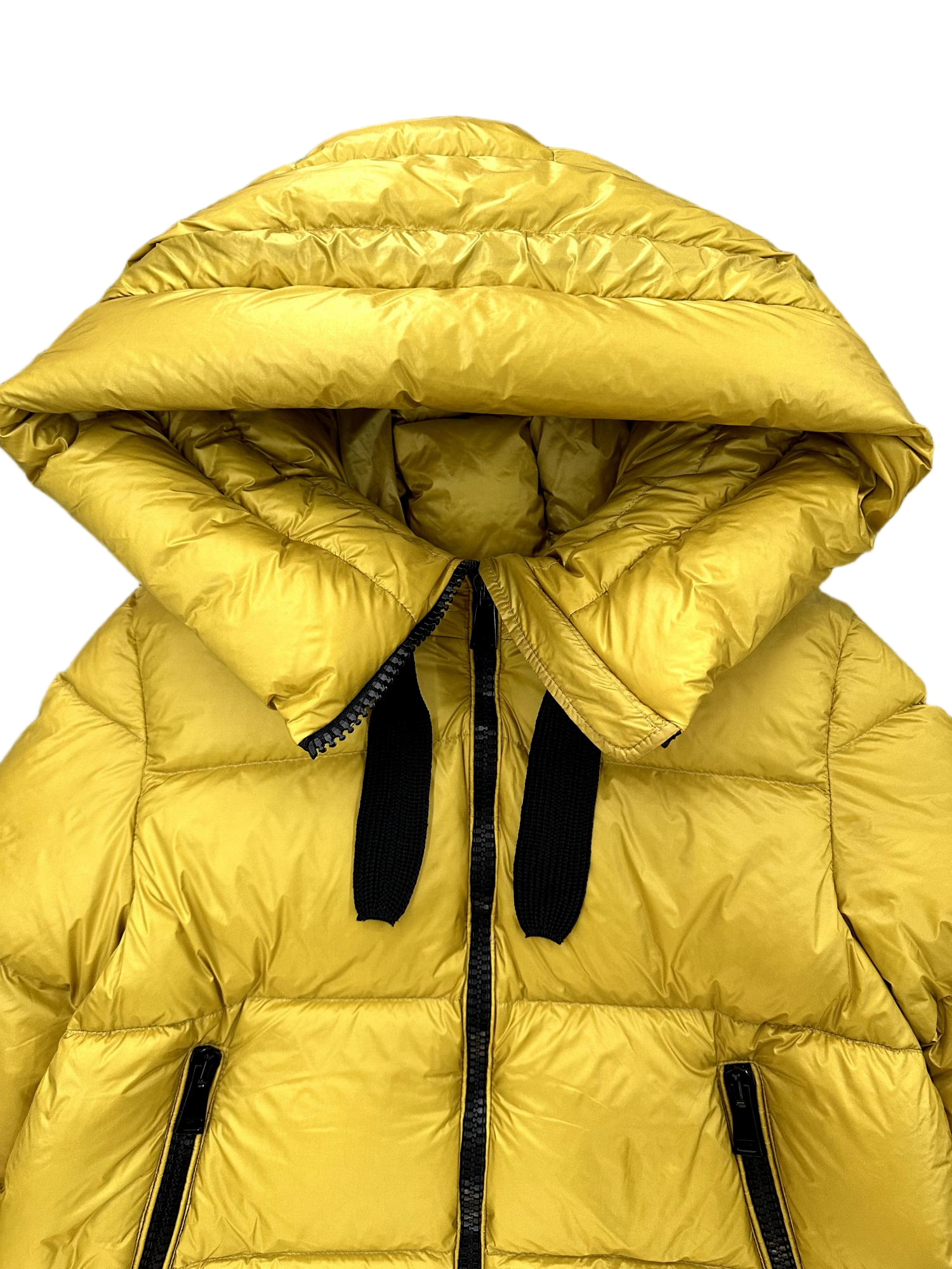 Marus Hooded Down Coat with Quilted Design