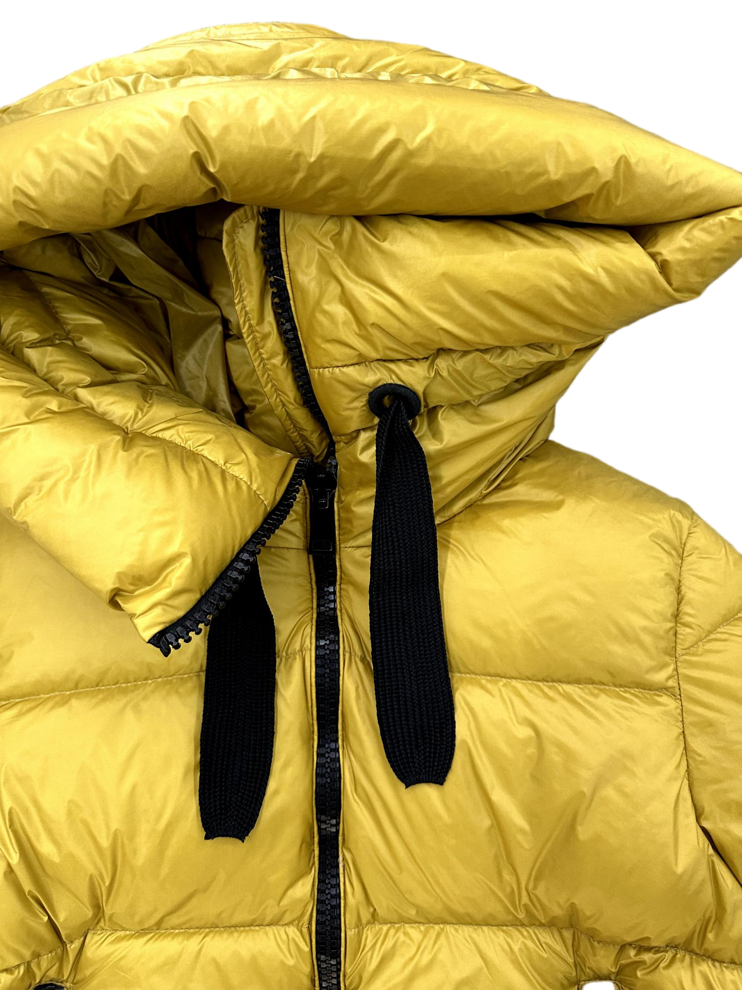 Marus Hooded Down Coat with Quilted Design