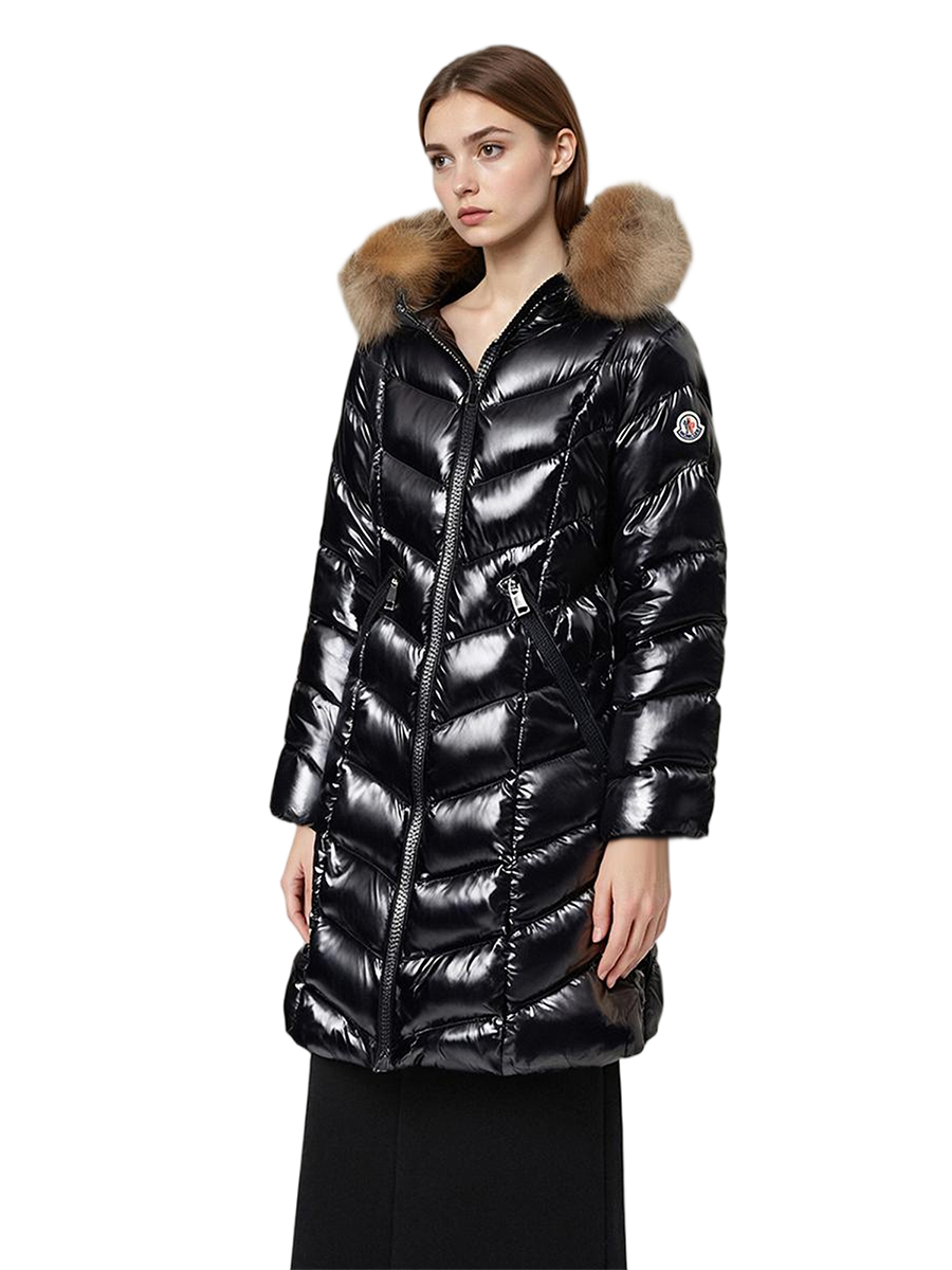 Women’s Fulmarus Faux Fur Hooded Long Down Jacket