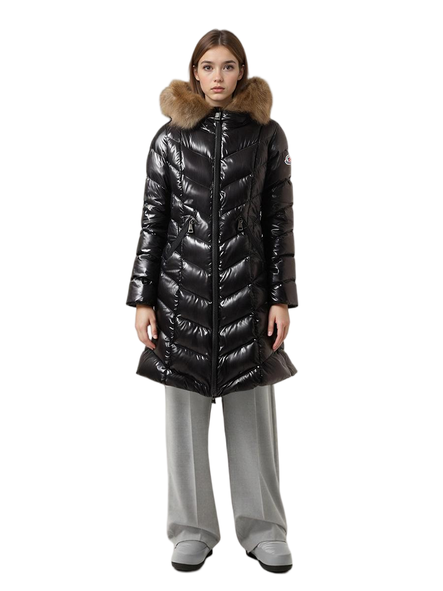 Women’s Fulmarus Faux Fur Hooded Long Down Jacket