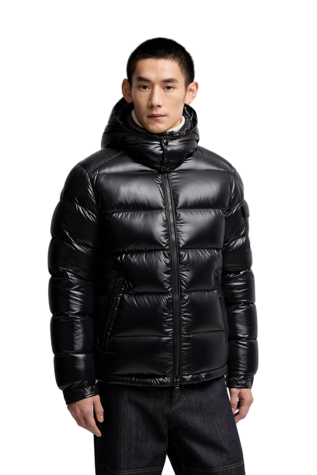 Maya Glossy Short Hooded Down Coat