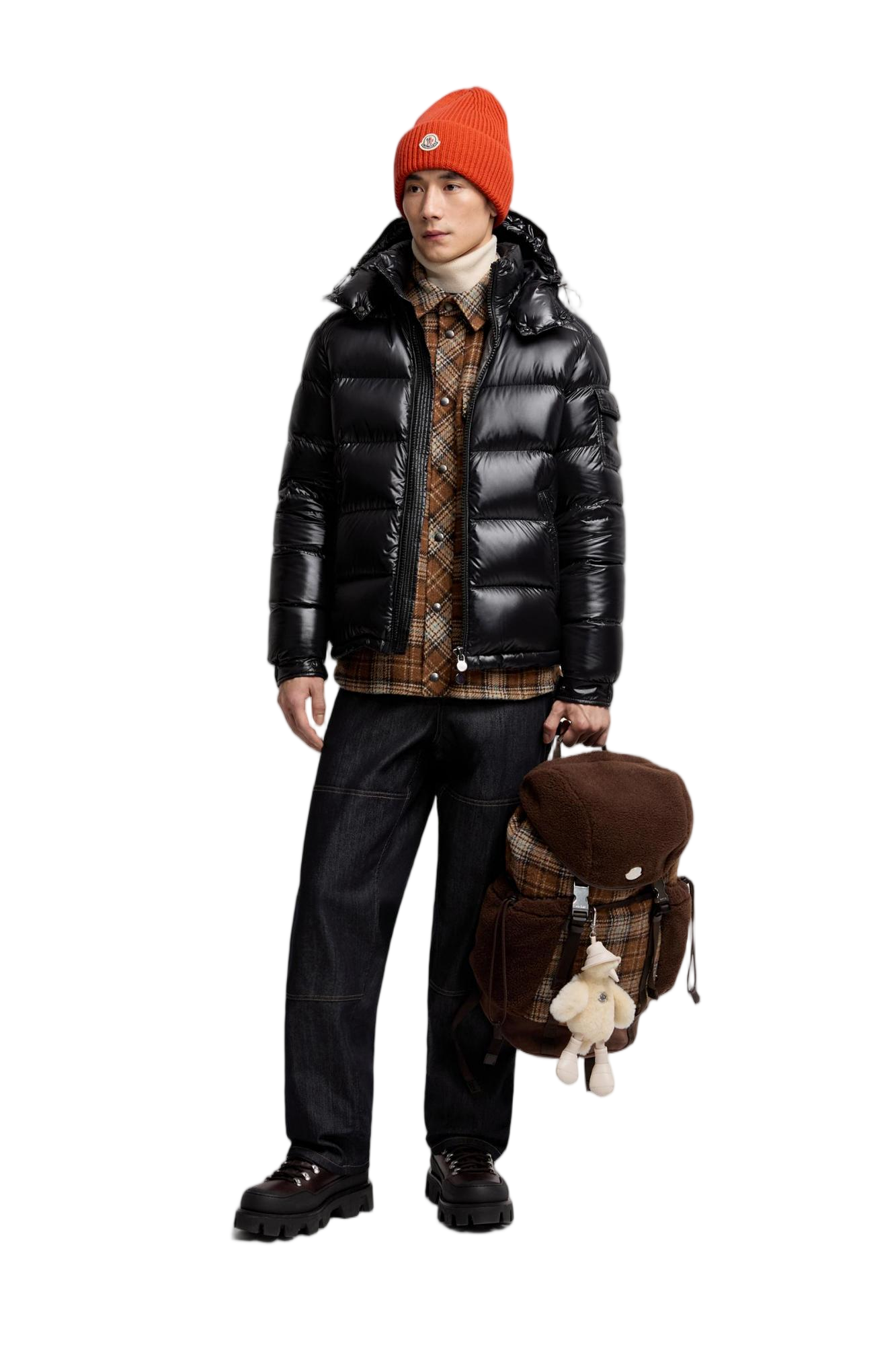 Maya Glossy Short Hooded Down Coat
