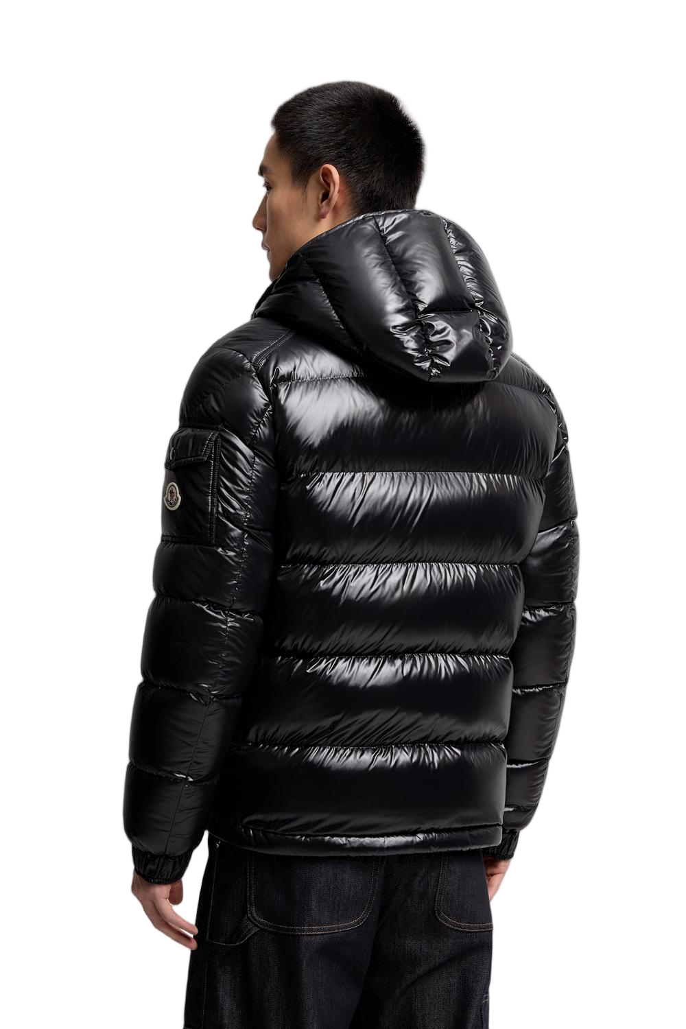 Maya Glossy Short Hooded Down Coat