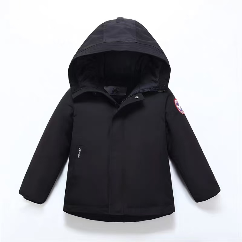 Kids Down Parka – Warm Winter Jacket for Boys & Girls | Red Hooded Coat